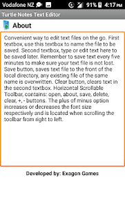 Turtle Text Notes Editor