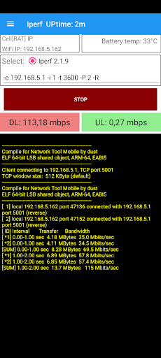 Android application Network Tool Mobile screenshort