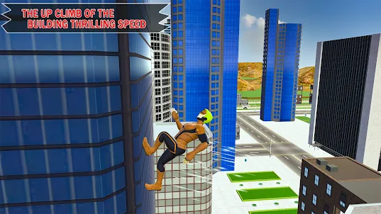 Flying Super Hero Rescue City