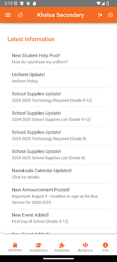 Android application Khalsa Secondary screenshort