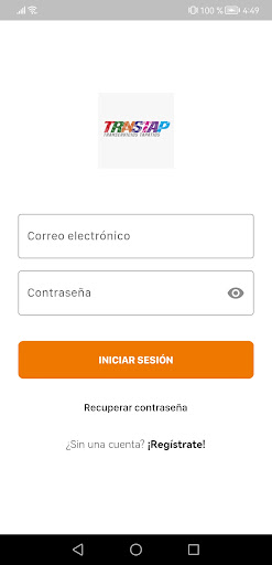 Android application TRANSTAP screenshort