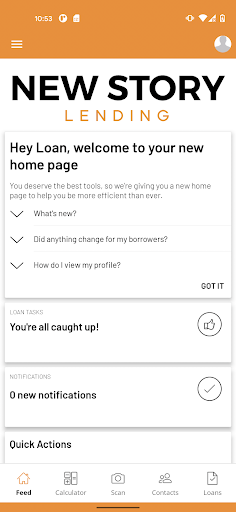 Android application New Story Lending screenshort