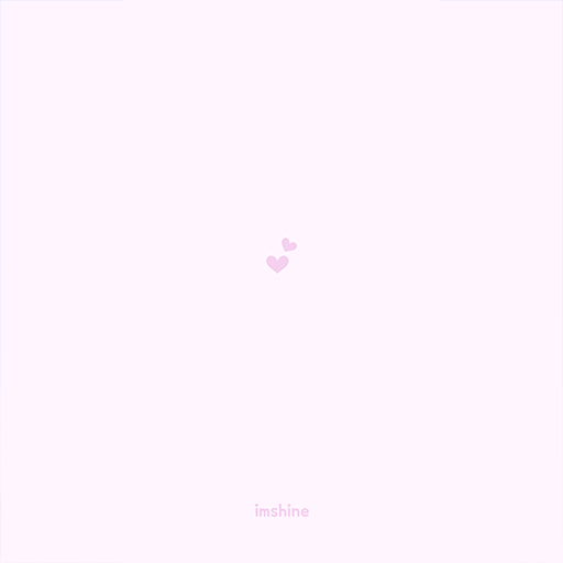 Simple pastel pink heart logo