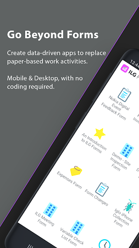 Android application ILG Forms screenshort