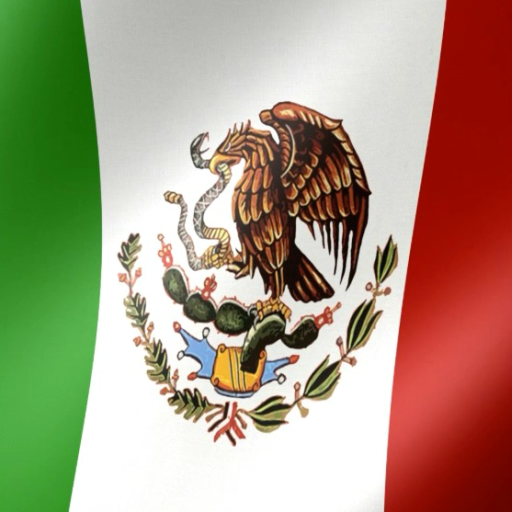 3d علم المكسيك خلفية متحركة
