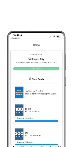 Android application Sunrise Dispensary screenshort