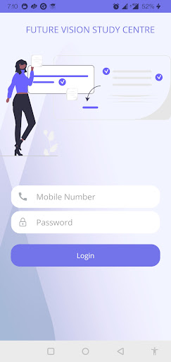 Android application FUTURE VISION ONLINE CLASS screenshort