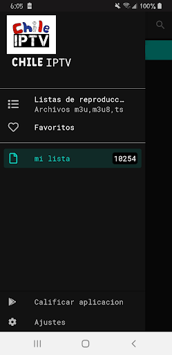 Android application Chile IPTV screenshort