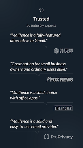 Mailfence secure private email screenshot 8