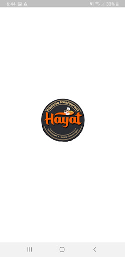 Android application Hayat Pizzeria screenshort