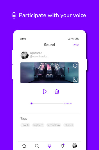 Screenshot of Soundn - Podcast social app