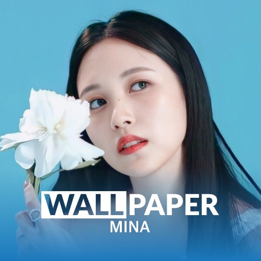 MINA (TWICE) HD Wallpaper logo