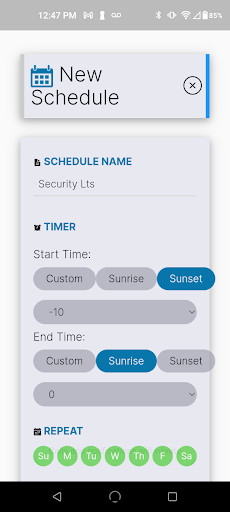 BlueSpring Controls Screen 3