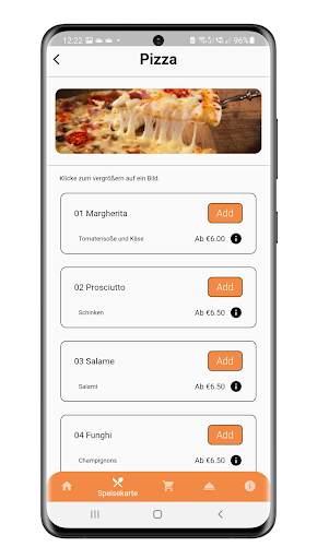 Pulcinella Pizzaservice Screen 2
