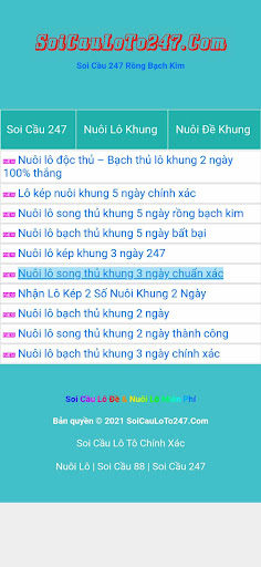 Soi cầu 247-Nuôi 3 càng đề Screen 2
