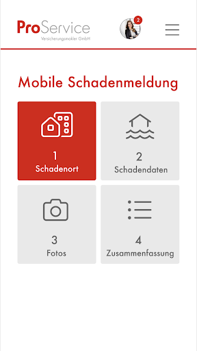 Android application ProService – SchadenApp screenshort
