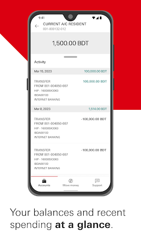 Screenshot of HSBC Bangladesh