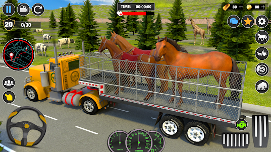 动物转运卡车游戏