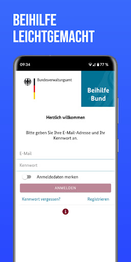 Android application Beihilfe Bund screenshort