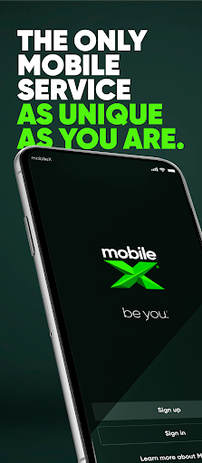 Android application MobileX: Be You. screenshort