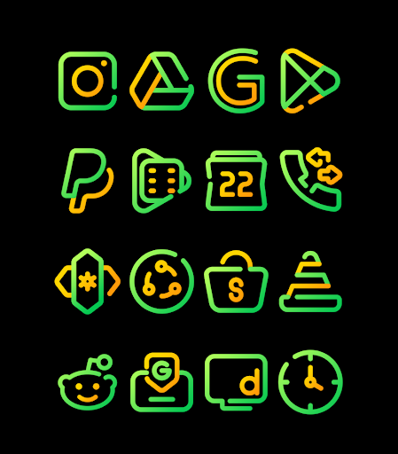 Screenshot of Sun Flower - Line Icon Pack
