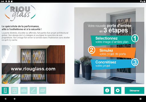 Android application Simulateur RIOU Glass screenshort