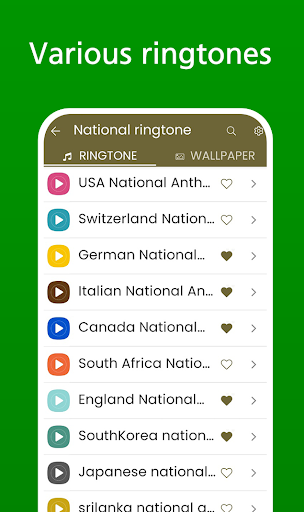 National Anthem Ringtone Screen 2