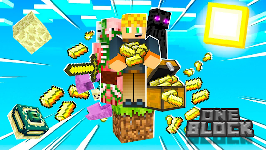 ONE BLOCK for Minecraft PE Apk Download 3