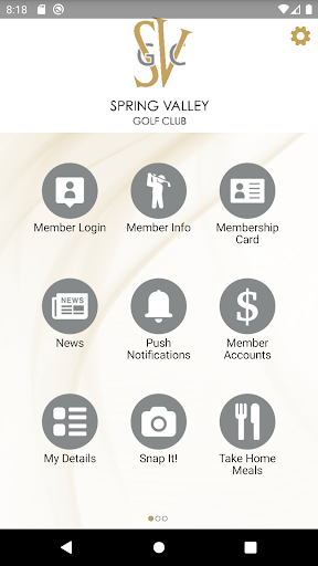 Android application Spring Valley Golf Club screenshort