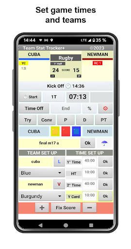 TST+ Team Stat Tracker+ Screen 3