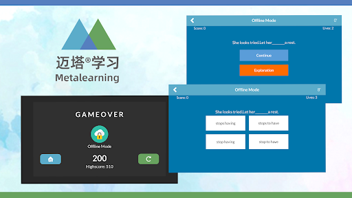 Android application Metalearning screenshort