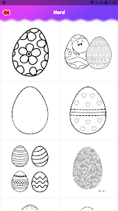 coloring easter kinder eggs