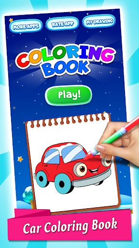 Android application Cars Coloring & Drawing Book screenshort