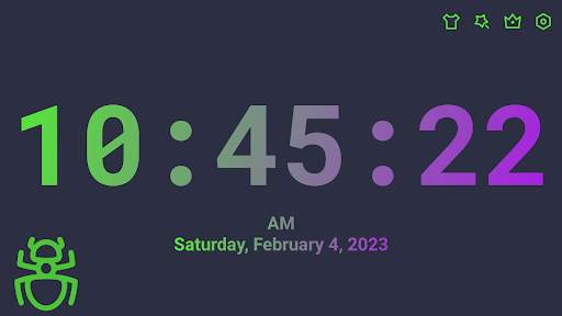 Retro Clock Digital Clock