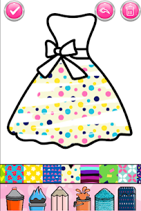 Glitter Dresses Coloring Book – Drawing pages 4