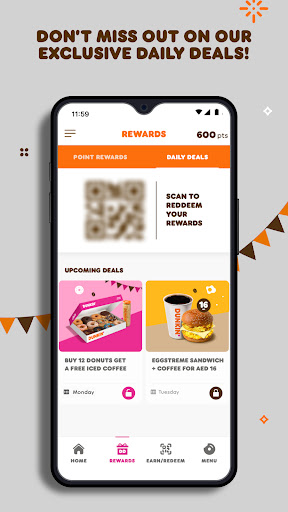 Dunkin’ Rewards – UAE Screenshot 2 - AppWisp.com