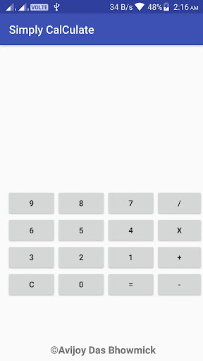 Android application Simply CalCulate screenshort