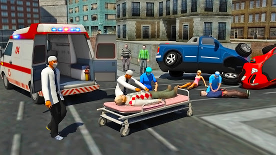 Flying Car Ambulance Game 2021:Modern Heli Games 1.2.3 APK screenshots 6