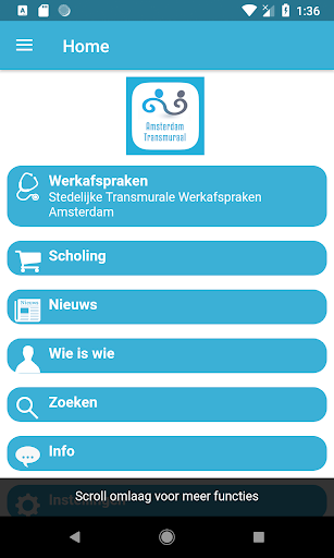 Android application Afspraken AmsterdamTransmuraal screenshort