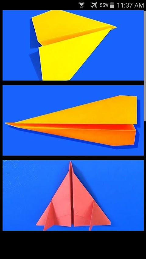 紙飛行機 折り紙簡単のおすすめ画像1