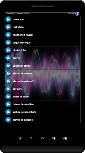 Aperçu de l'application