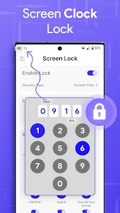 Time Lock Screen Password