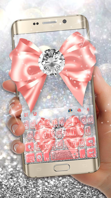 Pink Diamond Bow Keyboard Them - 7.1.5_0412 - (Android)