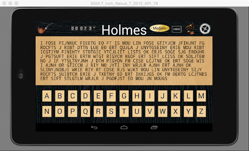 Holmes Cryptic Cipher Puzzle Screen 2