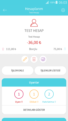 Android application K-Analizör - Personal budget a screenshort
