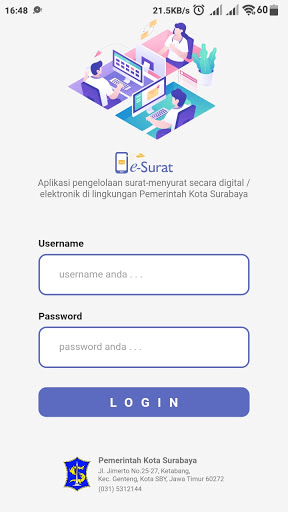 Android application eSurat Mobile screenshort