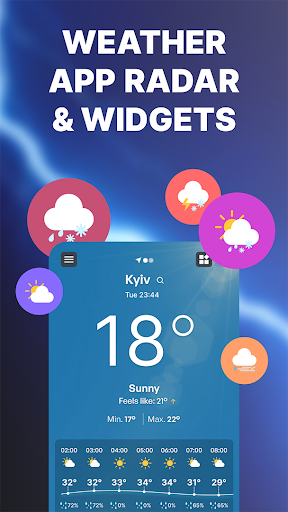 Android application Weather Radar - Live Forecast screenshort