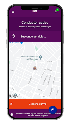 Hey Motocarro - Driver Screen 2