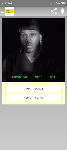 Android application Fireboy DML Songs screenshort