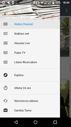 Android application Stabia notizie locali screenshort